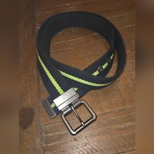 Y2K Aeropostale Black and Neon Green Mens Belt